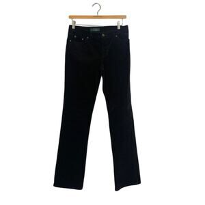 LAUREN JEANS CO Black Soft Classic Corduroy Straight Jeans | 4